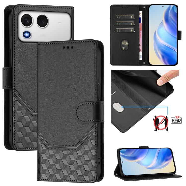 Honeycomb Embossing RFID Leather Phone Case, For itel A200 4G / A200+ 4G, For itel A95 5G, For itel A90 4G, For itel City 100, For itel Power 70, For itel A80 4G, For itel A50C, For itel A50
