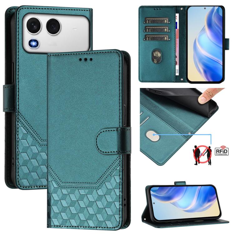 Honeycomb Embossing RFID Leather Phone Case, For itel A200 4G / A200+ 4G, For itel A95 5G, For itel A90 4G, For itel City 100, For itel Power 70, For itel A80 4G, For itel A50C, For itel A50