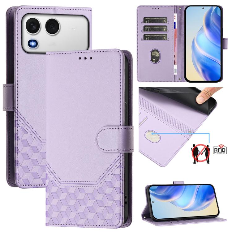 Honeycomb Embossing RFID Leather Phone Case, For itel A200 4G / A200+ 4G, For itel A95 5G, For itel A90 4G, For itel City 100, For itel Power 70, For itel A80 4G, For itel A50C, For itel A50