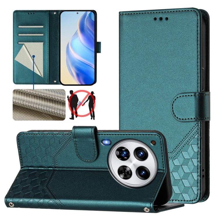 Honeycomb Embossing RFID Leather Phone Case, For Tecno Spark 30 5G, For Tecno Spark Go 1 / Spark Go 2025, For Tecno Spark 30C, For Tecno Spark 20 Pro 5G, For Tecno Pop 6C, For Tecno Spark 10 Pro Magic Magenta, For Tecno Camon 30 Premier 5G             ...