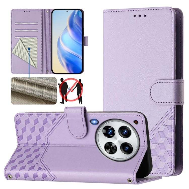 Honeycomb Embossing RFID Leather Phone Case, For Tecno Spark 30 5G, For Tecno Spark Go 1 / Spark Go 2025, For Tecno Spark 30C, For Tecno Spark 20 Pro 5G, For Tecno Pop 6C, For Tecno Spark 10 Pro Magic Magenta, For Tecno Camon 30 Premier 5G             ...
