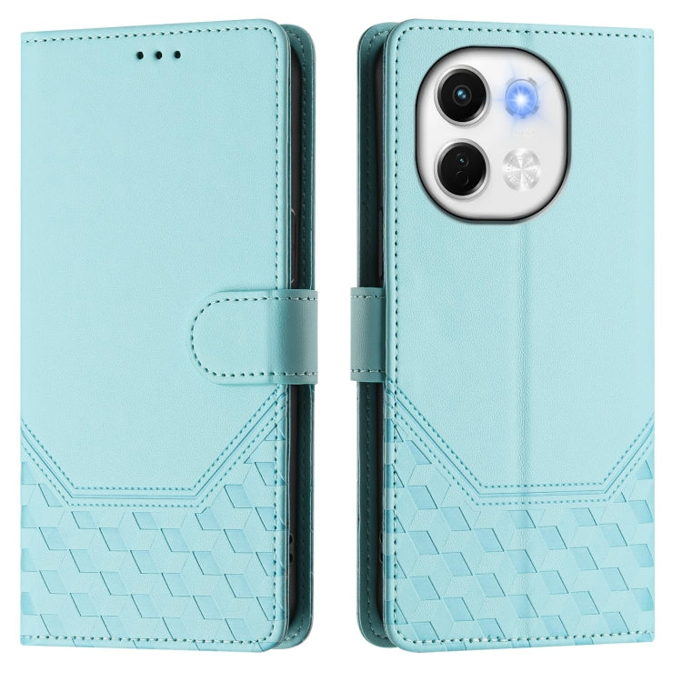 Honeycomb Embossing RFID Leather Phone Case, For Tecno Spark 30 5G, For Tecno Spark Go 1 / Spark Go 2025, For Tecno Spark 30C, For Tecno Spark 20 Pro 5G, For Tecno Pop 6C, For Tecno Spark 10 Pro Magic Magenta, For Tecno Camon 30 Premier 5G             ...