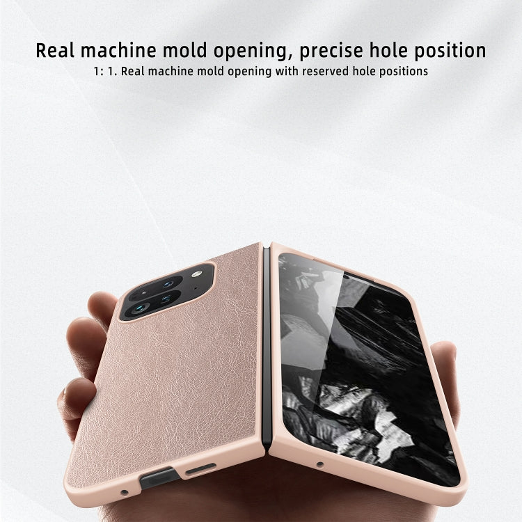 Litchi Texture Leather PC Shockproof Phone Case, For Google Pixel 9 Pro Fold