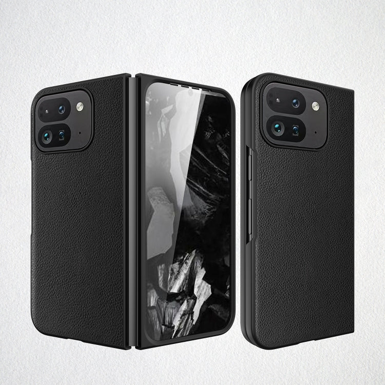Litchi Texture Leather PC Shockproof Phone Case, For Google Pixel 9 Pro Fold