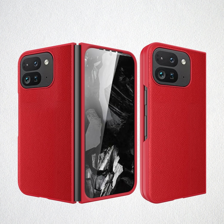 Litchi Texture Leather PC Shockproof Phone Case, For Google Pixel 9 Pro Fold