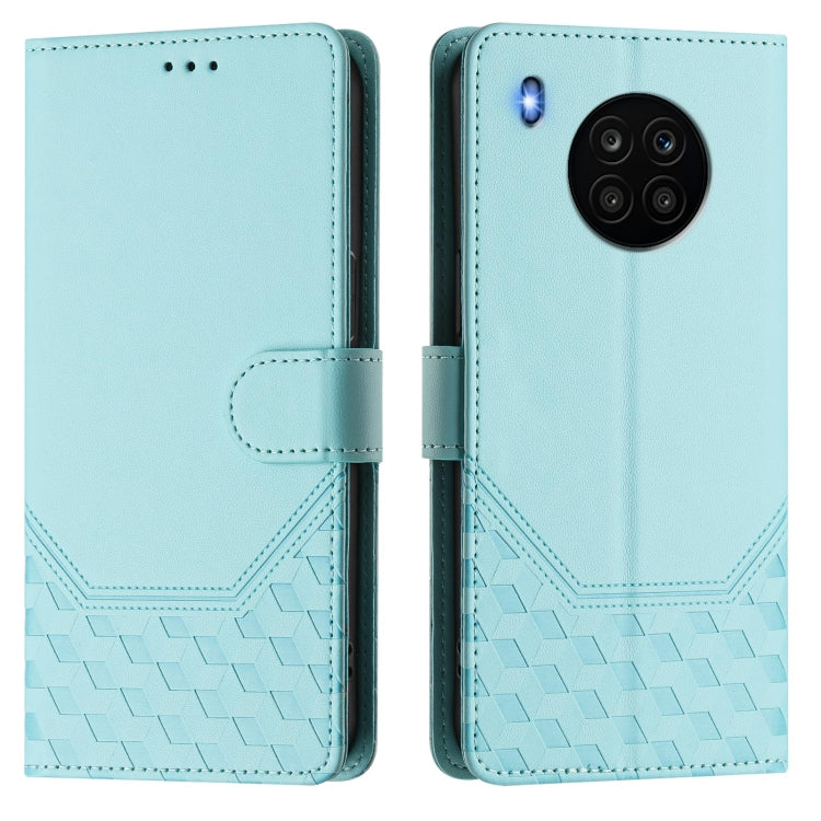 Honeycomb Embossing RFID Leather Phone Case, For Huawei nova 8i, For Huawei P50 Pro, For Huawei P50, For Huawei Enjoy 20 SE / P Smart 2021
