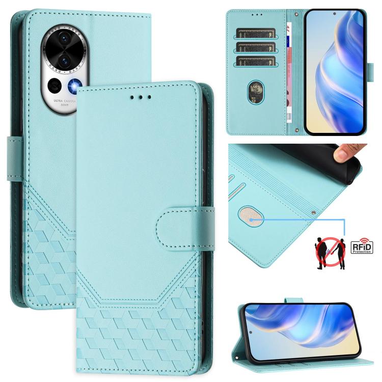 Honeycomb Embossing RFID Leather Phone Case, For Huawei nova 14 5G, For Huawei nova 13 Pro, For Huawei nova 13 / nova 12, For Huawei Pura 70 Pro / Pura 70 Pro+, For Huawei nova 12i 4G, For Huawei nova 12S 4G, For Huawei Pura 70                         ...