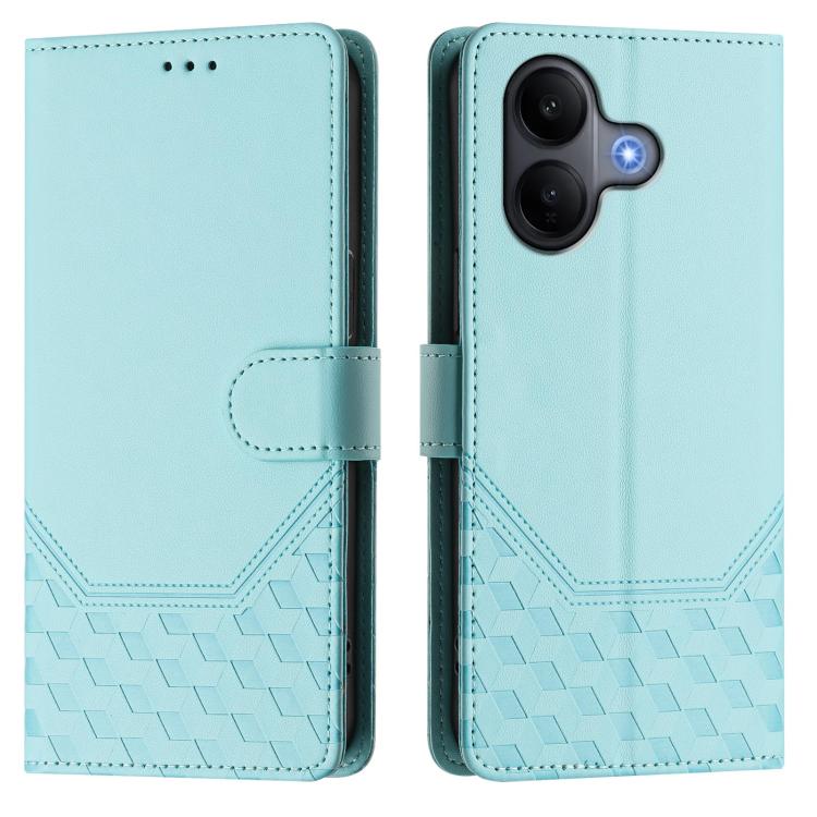 Honeycomb Embossing RFID Leather Phone Case, For vivo V60 Lite 5G Global, For vivo Y400 5G Global, For vivo Y400 4G, For vivo V60 5G Global, For vivo S30 Pro mini, For vivo S30, For vivo X200s 5G, For vivo Y39 5G Global