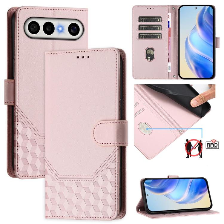 Honeycomb Embossing RFID Leather Phone Case, For vivo X300 FE / S50 Pro mini 5G, For vivo X300s, For vivo Y21 5G 2026 / Y05 4G, For vivo V70 FE 5G, For vivo X300 Ultra, For vivo X300 Pro 5G, For vivo X300 5G, For vivo Y31 5G Global
