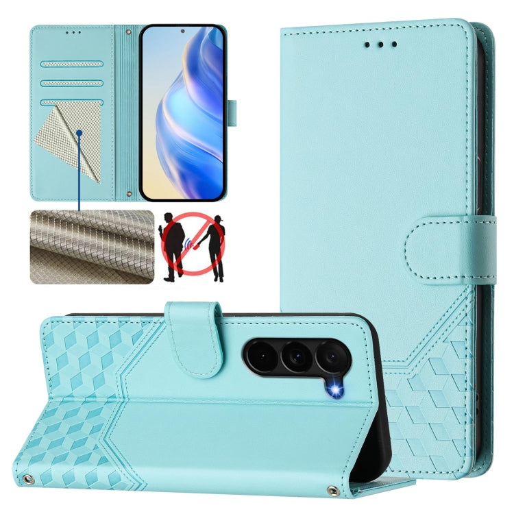 Honeycomb Embossing RFID Leather Phone Case, For Samsung Galaxy Z Fold7 5G, For Samsung Galaxy Z Fold5