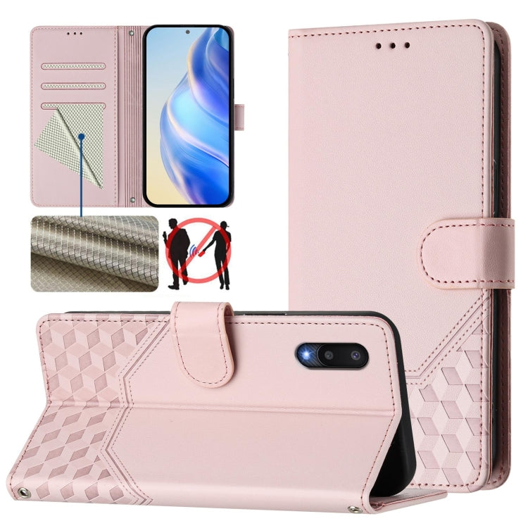 Honeycomb Embossing RFID Leather Phone Case, For Samsung Galaxy A03s 164mm, For Samsung Galaxy A03s 166mm, For Samsung Galaxy A22 4G, For Samsung Galaxy A32 4G, For Samsung Galaxy A02 / M02, For Samsung Galaxy A72, For Samsung Galaxy A02s 164mm        ...