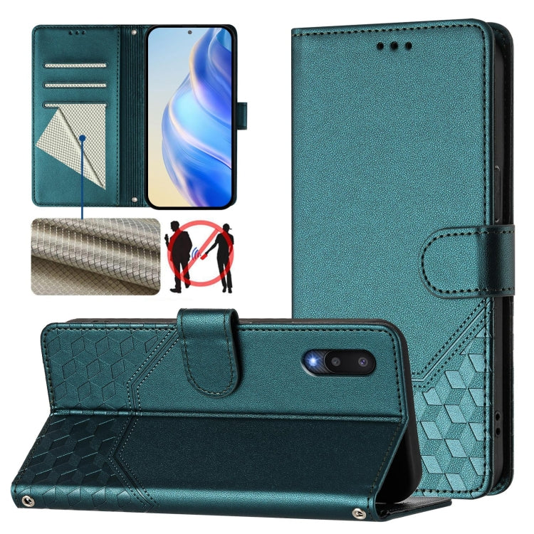 Honeycomb Embossing RFID Leather Phone Case, For Samsung Galaxy A03s 164mm, For Samsung Galaxy A03s 166mm, For Samsung Galaxy A22 4G, For Samsung Galaxy A32 4G, For Samsung Galaxy A02 / M02, For Samsung Galaxy A72, For Samsung Galaxy A02s 164mm        ...
