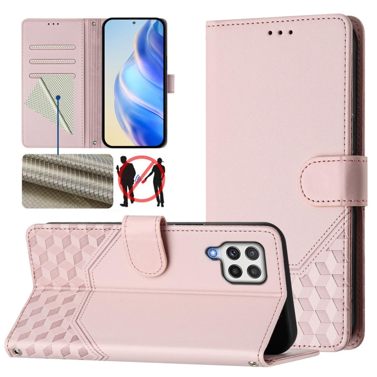 Honeycomb Embossing RFID Leather Phone Case, For Samsung Galaxy A03s 164mm, For Samsung Galaxy A03s 166mm, For Samsung Galaxy A22 4G, For Samsung Galaxy A32 4G, For Samsung Galaxy A02 / M02, For Samsung Galaxy A72, For Samsung Galaxy A02s 164mm        ...