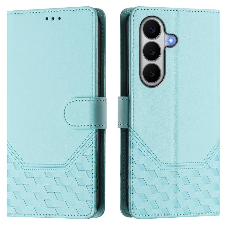 Honeycomb Embossing RFID Leather Phone Case, For Galaxy A27 5G, For Samsung Galaxy A17 4G, For Samsung Galaxy A07 4G, For Samsung Galaxy A06 5G / 4G, For Samsung Galaxy A56 5G, For Samsung Galaxy A26, For Samsung Galaxy A36, For Samsung Galaxy A16