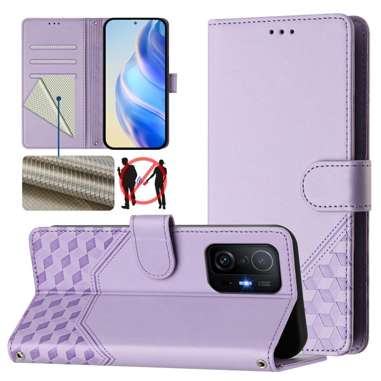 Honeycomb Embossing RFID Leather Phone Case, For Xiaomi 12 5G / 12X 5G / 12S 5G, For Xiaomi 12 Lite, For Xiaomi Poco C40 / Redmi 10C, For Xiaomi Civi 1S, For Xiaomi Poco M4 Pro 4G, For Xiaomi Poco X4 Pro 5G, For Xiaomi Mi 11 Lite / Mi 11 Lite 5G NE    ...