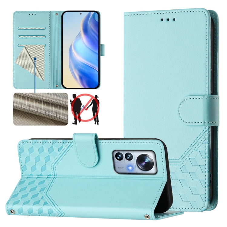 Honeycomb Embossing RFID Leather Phone Case, For Xiaomi Poco F5 / Redmi Note 12 Turbo 5G, For Xiaomi 13 Ultra, For Xiaomi Civi 3, For Xiaomi 13 Lite 5G / Civi 2, For Xiaomi 13 Pro 5G, For Xiaomi 13 5G, For Xiaomi 12S Ultra, For Xiaomi 12 Pro / 12S Pro