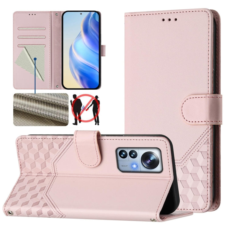 Honeycomb Embossing RFID Leather Phone Case, For Xiaomi Poco F5 / Redmi Note 12 Turbo 5G, For Xiaomi 13 Ultra, For Xiaomi Civi 3, For Xiaomi 13 Lite 5G / Civi 2, For Xiaomi 13 Pro 5G, For Xiaomi 13 5G, For Xiaomi 12S Ultra, For Xiaomi 12 Pro / 12S Pro
