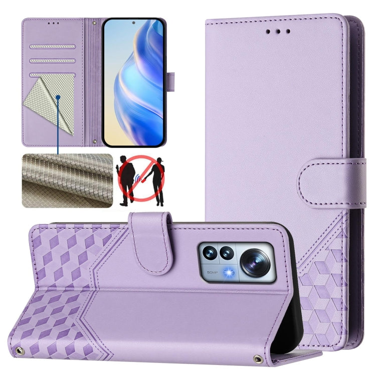 Honeycomb Embossing RFID Leather Phone Case, For Xiaomi Poco F5 / Redmi Note 12 Turbo 5G, For Xiaomi 13 Ultra, For Xiaomi Civi 3, For Xiaomi 13 Lite 5G / Civi 2, For Xiaomi 13 Pro 5G, For Xiaomi 13 5G, For Xiaomi 12S Ultra, For Xiaomi 12 Pro / 12S Pro