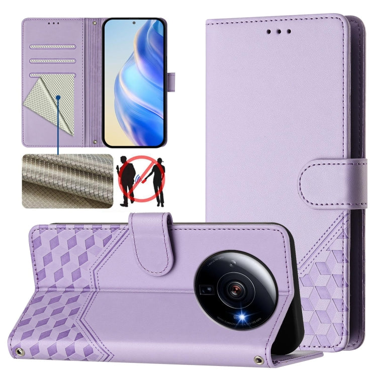 Honeycomb Embossing RFID Leather Phone Case, For Xiaomi Poco F5 / Redmi Note 12 Turbo 5G, For Xiaomi 13 Ultra, For Xiaomi Civi 3, For Xiaomi 13 Lite 5G / Civi 2, For Xiaomi 13 Pro 5G, For Xiaomi 13 5G, For Xiaomi 12S Ultra, For Xiaomi 12 Pro / 12S Pro