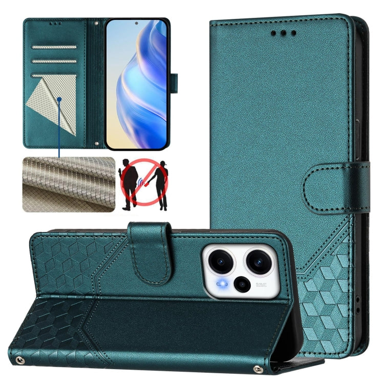 Honeycomb Embossing RFID Leather Phone Case, For Xiaomi Poco F5 / Redmi Note 12 Turbo 5G, For Xiaomi 13 Ultra, For Xiaomi Civi 3, For Xiaomi 13 Lite 5G / Civi 2, For Xiaomi 13 Pro 5G, For Xiaomi 13 5G, For Xiaomi 12S Ultra, For Xiaomi 12 Pro / 12S Pro