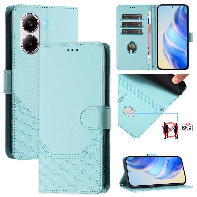Honeycomb Embossing RFID Leather Phone Case, For Xiaomi Poco C71 / Redmi A5 4G 171.7mm, For Xiaomi Poco F7 Pro / F7 Ultra, For Xiaomi Poco X7 5G / Redmi Note 14 Pro 5G, For Xiaomi 15 Ultra, For Xiaomi Poco X7 Pro 5G / Redmi Turbo 4 5G                  ...
