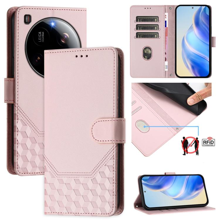 Honeycomb Embossing RFID Leather Phone Case, For Xiaomi Poco C71 / Redmi A5 4G 171.7mm, For Xiaomi Poco F7 Pro / F7 Ultra, For Xiaomi Poco X7 5G / Redmi Note 14 Pro 5G, For Xiaomi 15 Ultra, For Xiaomi Poco X7 Pro 5G / Redmi Turbo 4 5G                  ...