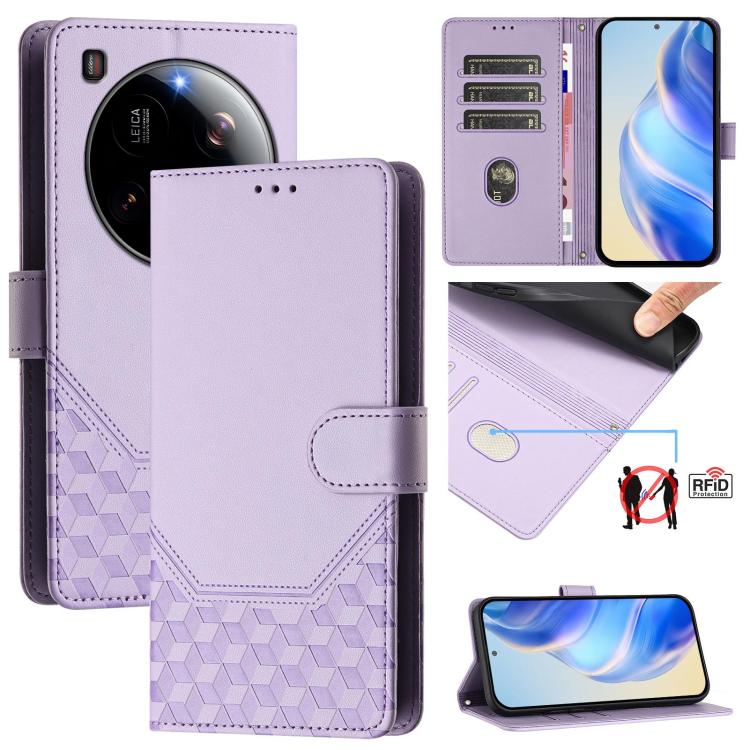 Honeycomb Embossing RFID Leather Phone Case, For Xiaomi Poco C71 / Redmi A5 4G 171.7mm, For Xiaomi Poco F7 Pro / F7 Ultra, For Xiaomi Poco X7 5G / Redmi Note 14 Pro 5G, For Xiaomi 15 Ultra, For Xiaomi Poco X7 Pro 5G / Redmi Turbo 4 5G                  ...