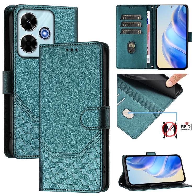 Honeycomb Embossing RFID Leather Phone Case, For Xiaomi 17 Max 5G, For Xiaomi 17T Pro 5G, For Redmi 15 5G Global / 15 4G SEA 169.5mm, For Xiaomi 15T Pro 5G, For Xiaomi 15T 5G, For Xiaomi Civi 5 Pro 5G, For Xiaomi 15S Pro 5G                             ...