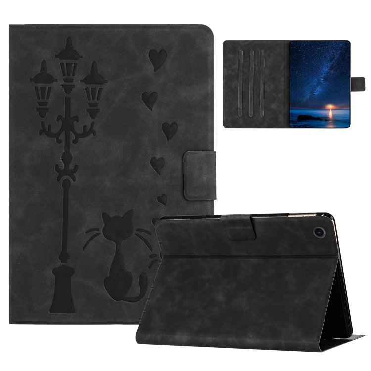 Embossed Couple Cat Smart Tablet Leather Case, For Lenovo Tab M11 / Xiaoxin Pad 2024, For Lenovo Tab M9 / TB-310FU, For Lenovo Tab P11 Gen 2 / TB-350, For Lenovo Tab M10 3rd Gen / TB-328F, For Lenovo Tab M10 Plus 3rd Gen / TB-128F