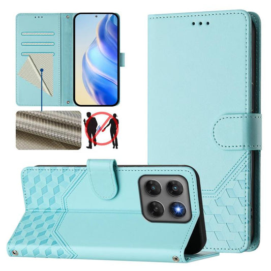 Honeycomb Embossing RFID Leather Phone Case, For Motorola Moto G47 / G37 Power 5G, For Motorola Moto G87 5G / G77 5G / G67 5G, For Motorola Edge 70 Pro 5G, For Motorola Moto X70 Air Pro / Signature 5G, For Motorola Moto G17 4G / G17 Power 4G           ...
