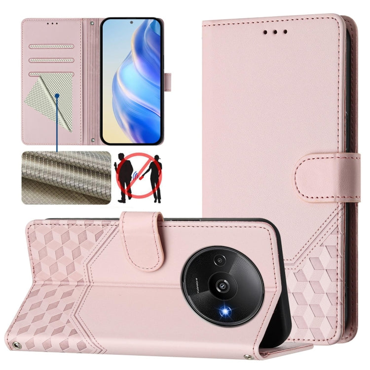 Honeycomb Embossing RFID Leather Phone Case, For Redmi K70 Ultra 5G, For Redmi 13 5G / 4G Global, For Redmi A3 4G Global / A3X 4G, For Redmi Note 13 Pro 4G Global, For Redmi 13C 4G, For Redmi Note 13 4G Global, For Redmi Note 13 Pro 5G Global          ...