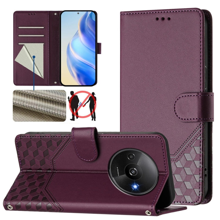 Honeycomb Embossing RFID Leather Phone Case, For Redmi K70 Ultra 5G, For Redmi 13 5G / 4G Global, For Redmi A3 4G Global / A3X 4G, For Redmi Note 13 Pro 4G Global, For Redmi 13C 4G, For Redmi Note 13 4G Global, For Redmi Note 13 Pro 5G Global          ...