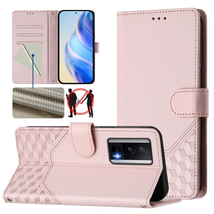 Honeycomb Embossing RFID Leather Phone Case, For Redmi Note 13 Pro+ 5G Global, For Redmi K60 Ultra, For Redmi 12 5G / 4G Global / Note 12R, For Redmi K60 / K60 Pro, For Redmi Note 11 4G / 11S 4G / 12S Global, For Redmi A1+ / A2+                        ...
