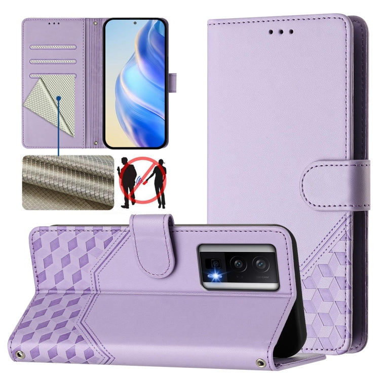 Honeycomb Embossing RFID Leather Phone Case, For Redmi Note 13 Pro+ 5G Global, For Redmi K60 Ultra, For Redmi 12 5G / 4G Global / Note 12R, For Redmi K60 / K60 Pro, For Redmi Note 11 4G / 11S 4G / 12S Global, For Redmi A1+ / A2+                        ...