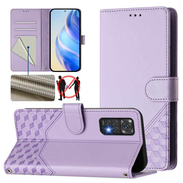Honeycomb Embossing RFID Leather Phone Case, For Redmi Note 13 Pro+ 5G Global, For Redmi K60 Ultra, For Redmi 12 5G / 4G Global / Note 12R, For Redmi K60 / K60 Pro, For Redmi Note 11 4G / 11S 4G / 12S Global, For Redmi A1+ / A2+                        ...