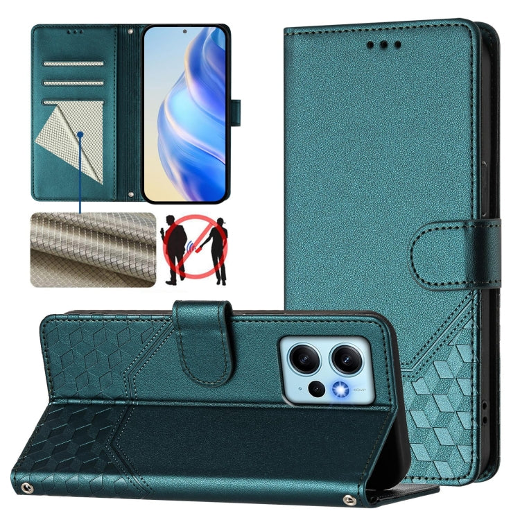 Honeycomb Embossing RFID Leather Phone Case, For Redmi Note 12 4G Global, For Redmi A1 4G / A2 4G, For Redmi Note 12 Explorer / 12 Pro+ 5G, For Redmi Note 12 Pro Speed / 12 Pro 5G, For Redmi Note 12 5G Global, For Redmi 12C / 11A                       ...