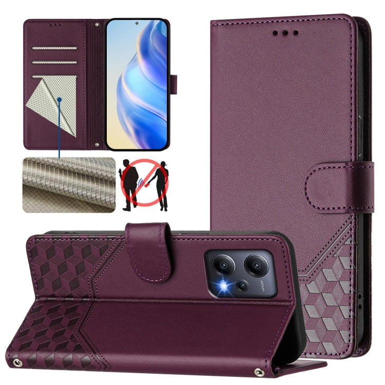 Honeycomb Embossing RFID Leather Phone Case, For Redmi Note 12 4G Global, For Redmi A1 4G / A2 4G, For Redmi Note 12 Explorer / 12 Pro+ 5G, For Redmi Note 12 Pro Speed / 12 Pro 5G, For Redmi Note 12 5G Global, For Redmi 12C / 11A                       ...