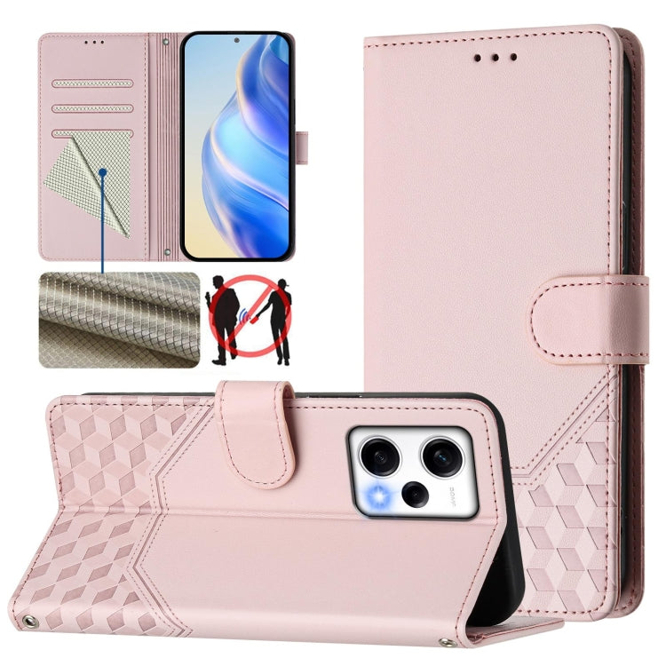 Honeycomb Embossing RFID Leather Phone Case, For Redmi Note 12 4G Global, For Redmi A1 4G / A2 4G, For Redmi Note 12 Explorer / 12 Pro+ 5G, For Redmi Note 12 Pro Speed / 12 Pro 5G, For Redmi Note 12 5G Global, For Redmi 12C / 11A                       ...