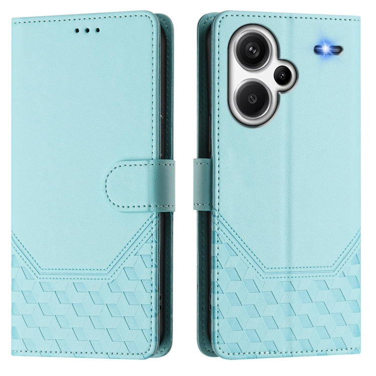 Honeycomb Embossing RFID Leather Phone Case, For Redmi Note 13 Pro+ 5G Global, For Redmi K60 Ultra, For Redmi 12 5G / 4G Global / Note 12R, For Redmi K60 / K60 Pro, For Redmi Note 11 4G / 11S 4G / 12S Global, For Redmi A1+ / A2+                        ...
