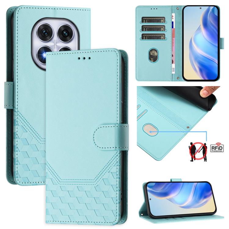 Honeycomb Embossing RFID Leather Phone Case, For Xiaomi Poco M7 4G 169mm, For Redmi 15 5G / 4G EU 171mm, For Redmi Note 14 4G 164.84mm EU Version, For Redmi K80 5G / K80 Pro 5G, For Redmi Note 14 Pro 4G, For Redmi Note 14 4G 163.25mm, For Redmi Note 14...