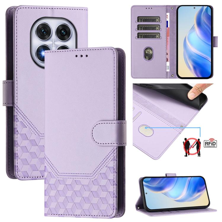 Honeycomb Embossing RFID Leather Phone Case, For Xiaomi Poco M7 4G 169mm, For Redmi 15 5G / 4G EU 171mm, For Redmi Note 14 4G 164.84mm EU Version, For Redmi K80 5G / K80 Pro 5G, For Redmi Note 14 Pro 4G, For Redmi Note 14 4G 163.25mm, For Redmi Note 14...
