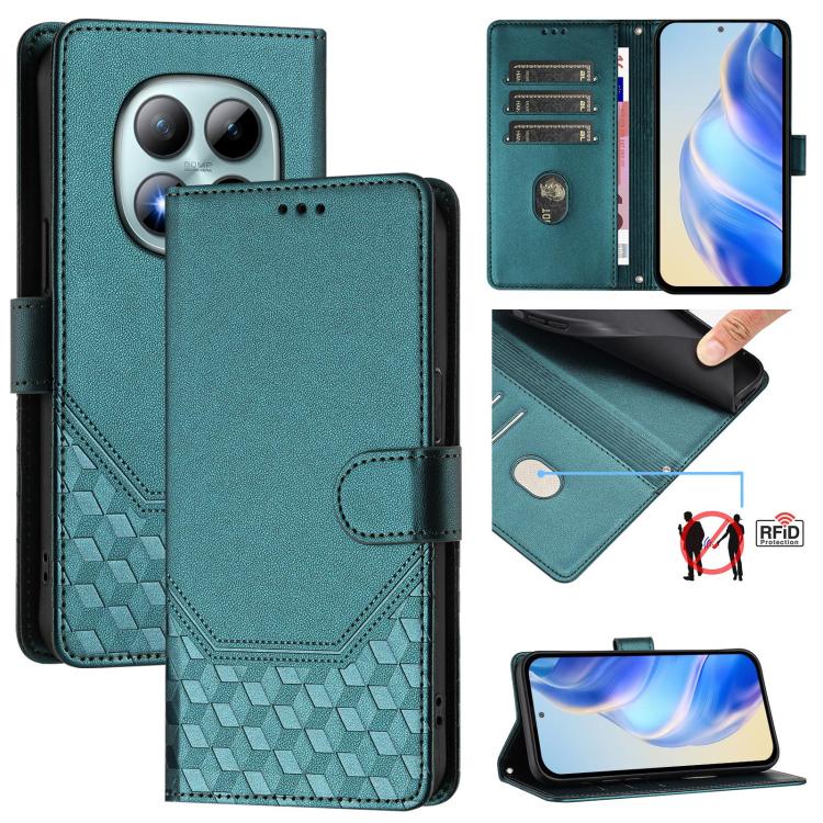 Honeycomb Embossing RFID Leather Phone Case, For Redmi A7 / A5 4G 171mm / Poco C71, For Redmi K90 Max 5G, For Redmi A7 Pro 171mm / Poco C85x 5G / C81, For Redmi 15a 5G, For Redmi Turbo 5 Max / Poco X8 Pro Max, For Redmi Turbo 5 5G Global / Poco X8 Pro ...