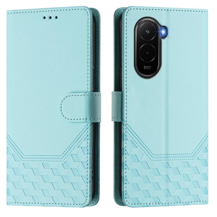 Honeycomb Embossing RFID Leather Phone Case, For Xiaomi Poco M7 4G 169mm, For Redmi 15 5G / 4G EU 171mm, For Redmi Note 14 4G 164.84mm EU Version, For Redmi K80 5G / K80 Pro 5G, For Redmi Note 14 Pro 4G, For Redmi Note 14 4G 163.25mm, For Redmi Note 14...