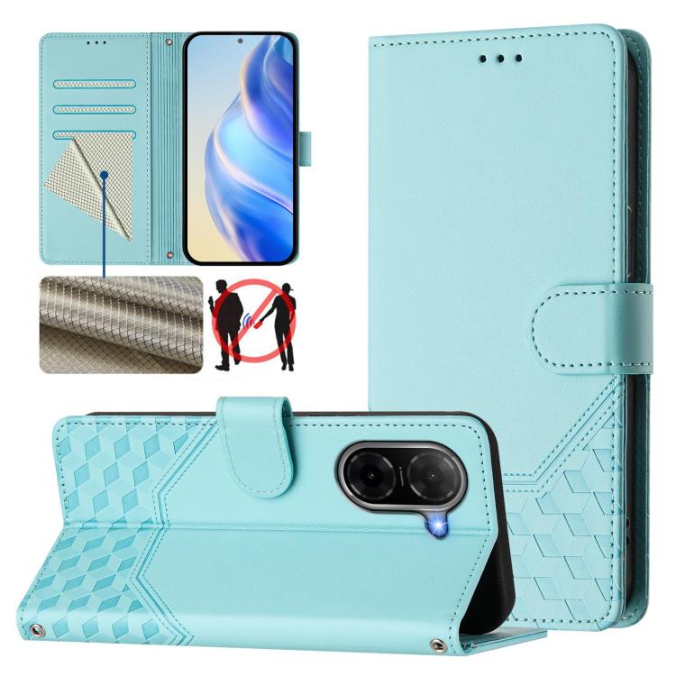 Honeycomb Embossing RFID Leather Phone Case, For Redmi A7 / A5 4G 171mm / Poco C71, For Redmi K90 Max 5G, For Redmi A7 Pro 171mm / Poco C85x 5G / C81, For Redmi 15a 5G, For Redmi Turbo 5 Max / Poco X8 Pro Max, For Redmi Turbo 5 5G Global / Poco X8 Pro ...