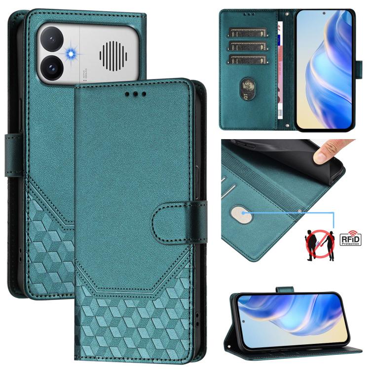 Honeycomb Embossing RFID Leather Phone Case, For Redmi A7 / A5 4G 171mm / Poco C71, For Redmi K90 Max 5G, For Redmi A7 Pro 171mm / Poco C85x 5G / C81, For Redmi 15a 5G, For Redmi Turbo 5 Max / Poco X8 Pro Max, For Redmi Turbo 5 5G Global / Poco X8 Pro ...
