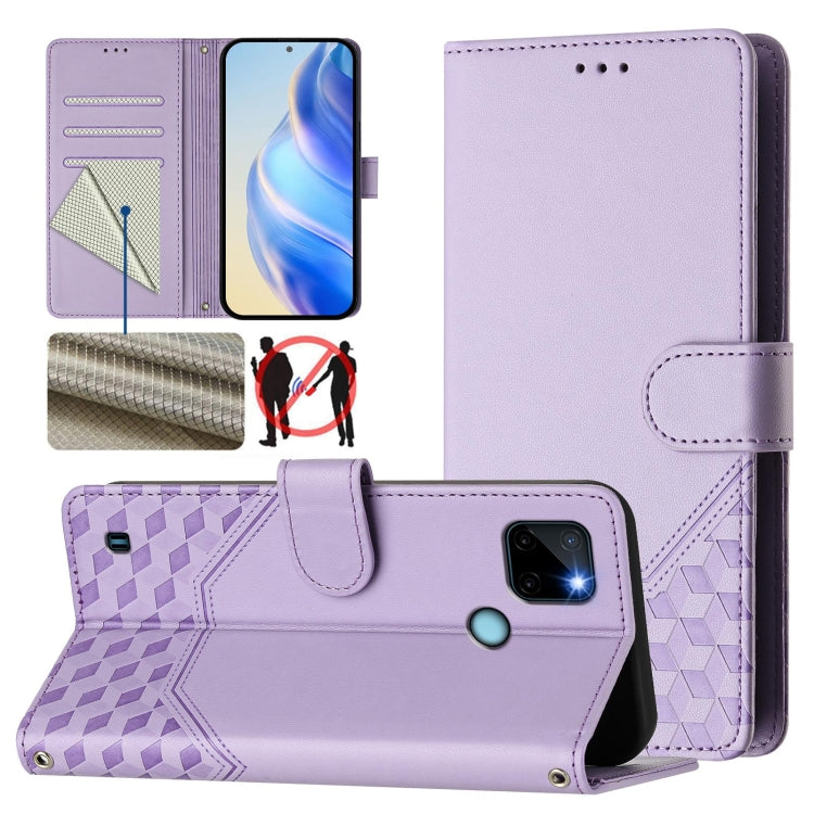 Honeycomb Embossing RFID Leather Phone Case, For Realme 9 Pro+ 5G / 9 4G Global, For Realme GT Neo 3, For Realme 9 Pro 5G Global, For Realme C21Y, For Realme C25 / C15 / C12 / C25s, For Realme 8 5G / V13 5G / Q3 5G, For Realme 8 4G / 8 Pro 4G          ...