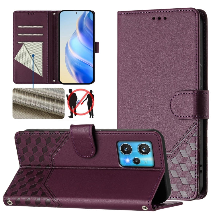 Honeycomb Embossing RFID Leather Phone Case, For Realme 9 Pro+ 5G / 9 4G Global, For Realme GT Neo 3, For Realme 9 Pro 5G Global, For Realme C21Y, For Realme C25 / C15 / C12 / C25s, For Realme 8 5G / V13 5G / Q3 5G, For Realme 8 4G / 8 Pro 4G          ...