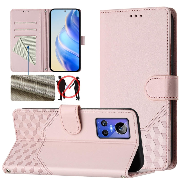 Honeycomb Embossing RFID Leather Phone Case, For Realme 9 Pro+ 5G / 9 4G Global, For Realme GT Neo 3, For Realme 9 Pro 5G Global, For Realme C21Y, For Realme C25 / C15 / C12 / C25s, For Realme 8 5G / V13 5G / Q3 5G, For Realme 8 4G / 8 Pro 4G          ...