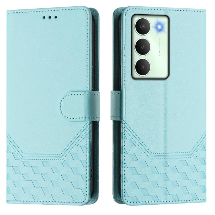 Honeycomb Embossing RFID Leather Phone Case, For Realme 14x Global / V70 5G / C75 5G, For Realme Narzo 80 Pro / 14 Pro 5G India, For Realme 14 5G / 14T 5G Global, For Realme P3 Ultra 5G, For Realme P3 5G, For Realme 14 Pro+ 5G, For Realme 14 Pro 5G    ...