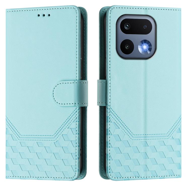 Honeycomb Embossing RFID Leather Phone Case, For Realme 16 Pro 5G Global, For Realme C71 4G India / Note 70 4G, For Realme C85 5G / 15x 5G India, For Realme P4 Pro 5G, For Realme P4 5G, For Realme 15T 5G Global, For Realme 15 / 15 Pro 5G Global        ...